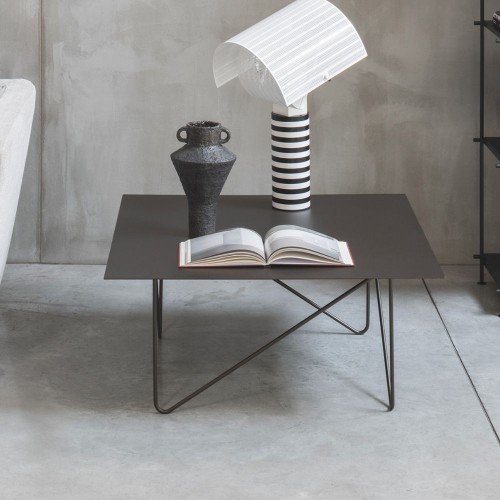 Tavolino rettangolare in acciaio salotto Shape 0/233 Pezzani