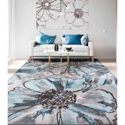 Tappeto azzurro/beige Genova 38182/6949/91- 38243/2525/90 Sitap