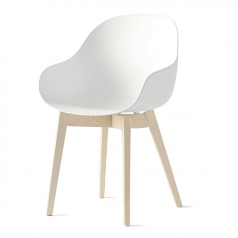 Set 2 sedie Academy outdoor  salotto,ufficio,cucina in plastica e legno CB2142-E Connubia