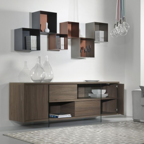 Madia/ingresso, porta tv, Madison-0/40 in laminato ecologico  Pezzani