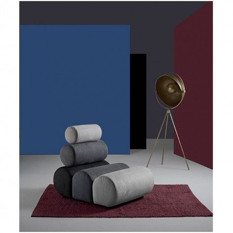 Poltrona Aris design moderna imbottita sfoderabile Excò 8300