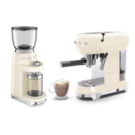 Macchina caffè Panna Smeg ECF02CREU Macina caffè panna CGF01CREU