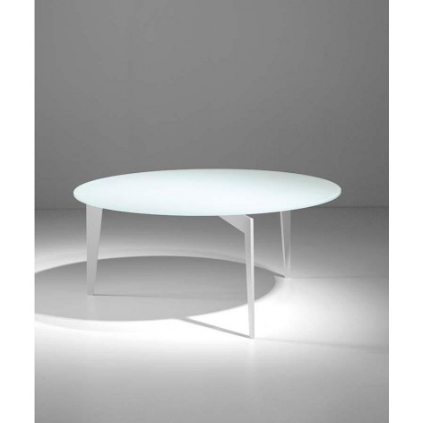 Tavolino salotto in vetro temperato bianco o vari colori Nordic 0/222