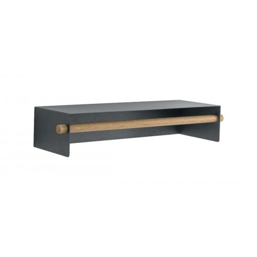 Mensola a parete Kalika H 15 cm in metallo e legno naturale Tomasella 020M5203