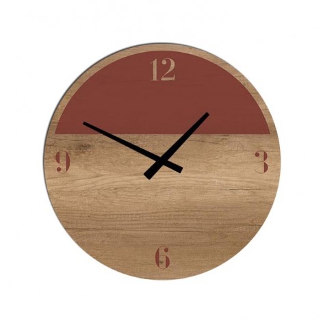 Orologi a parete rotondi  Tomasella in metallo o legno 020m9006-0209006