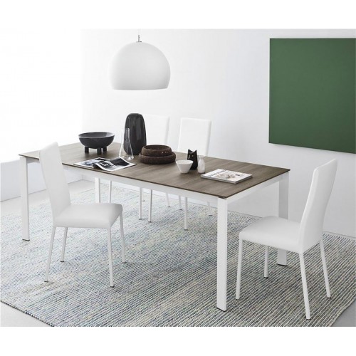 Set 2 sedie Garda CB1525 sala da pranzo, salotto eleganti effetto similpelle Connubia