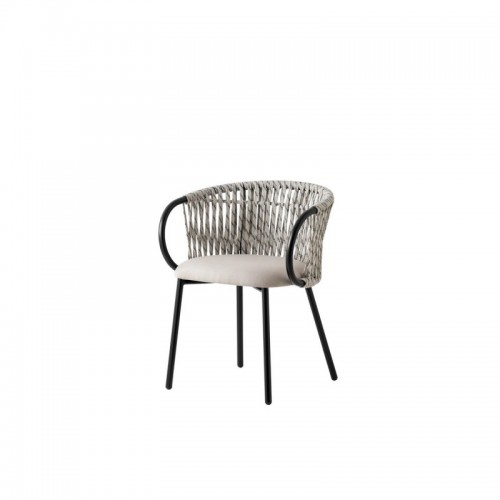 Sedia/poltroncina Outdoor elegante Tuka da esterno/giardino resistente al sole e alla pioggia  Connubia  CB2153-E