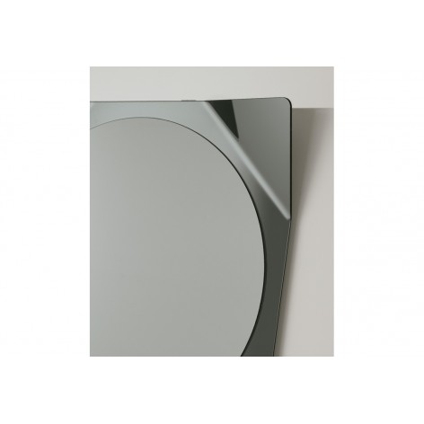 Specchiera quadrata moderna Lynx Target bronzo/fumè SSC25