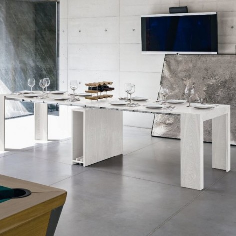 Consolle Pandora 3 metri trasformabile a tavolo Target effetto legno CO506