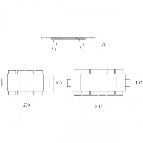 Tavolo Crystal plus allungabile rettangolare in vetro trasparente elegante Target TAC01