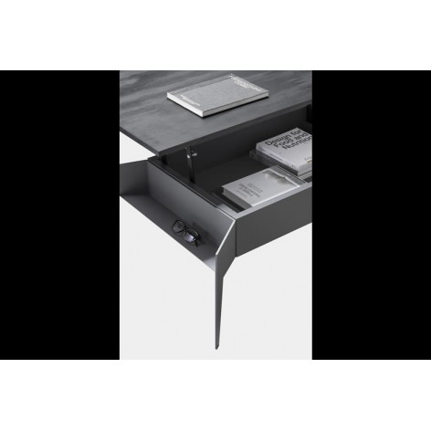 Tavolino multifunzione alzabile con contenitore Liverpool 0/268 Pezzani