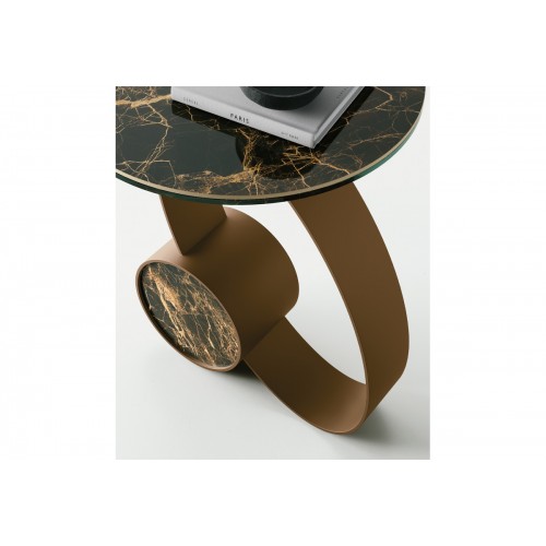 Tavolino Trilogy design moderno/classico in gres effetto marmo Target TL186