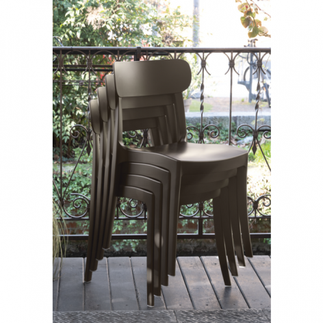 Set 4 sedie Locanda resistenti interno ed esterno CB2329 Connubia