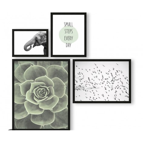 Quadro Forest S verde a parete 0209011S  Tomasella