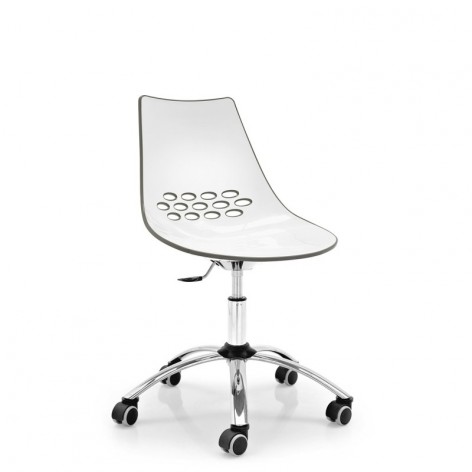 Sedia Ufficio trasparente, girevole, Jam CB623 Connubia