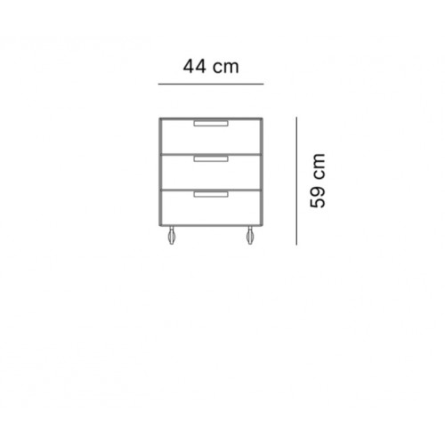 Cassettiera Isotta white Emporium