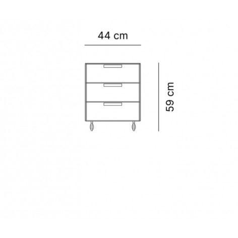 Cassettiera Isotta white Emporium
